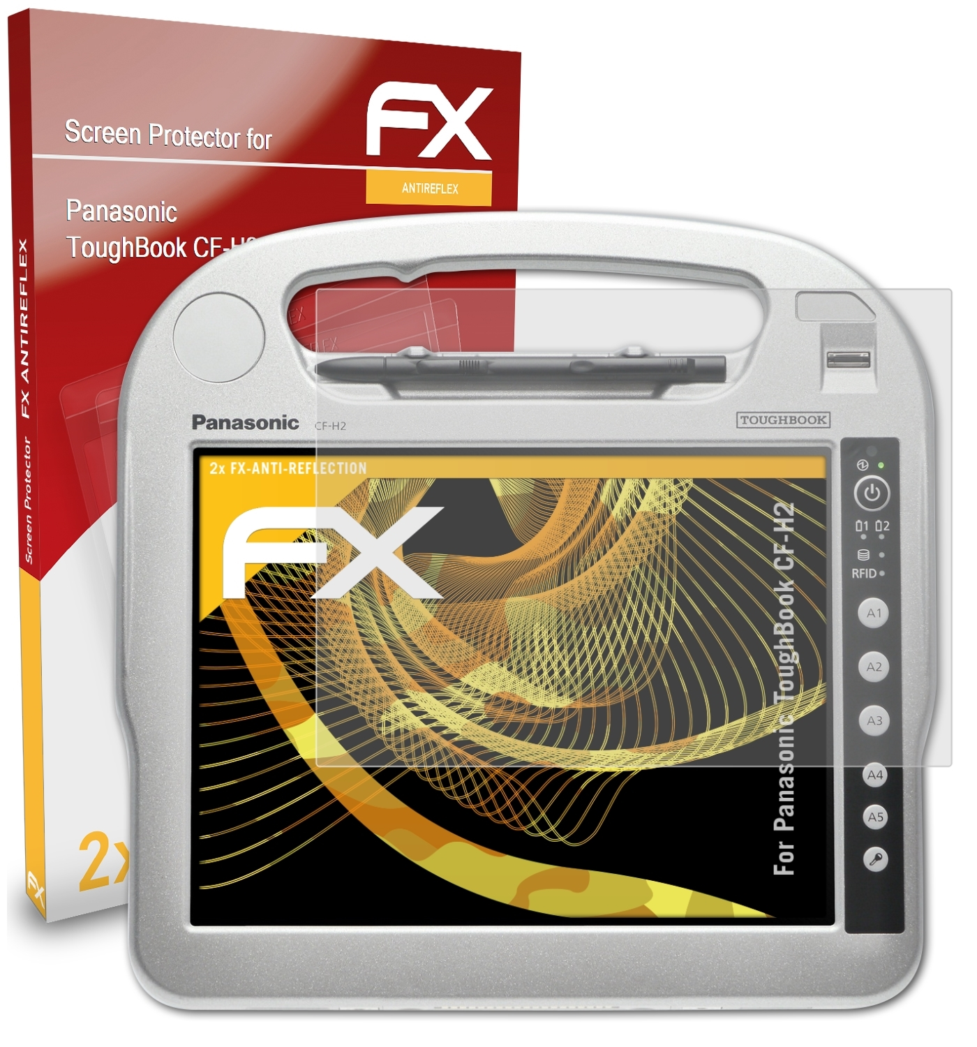 FX-Antireflex Panasonic CF-H2) ToughBook Displayschutz(für ATFOLIX 2x