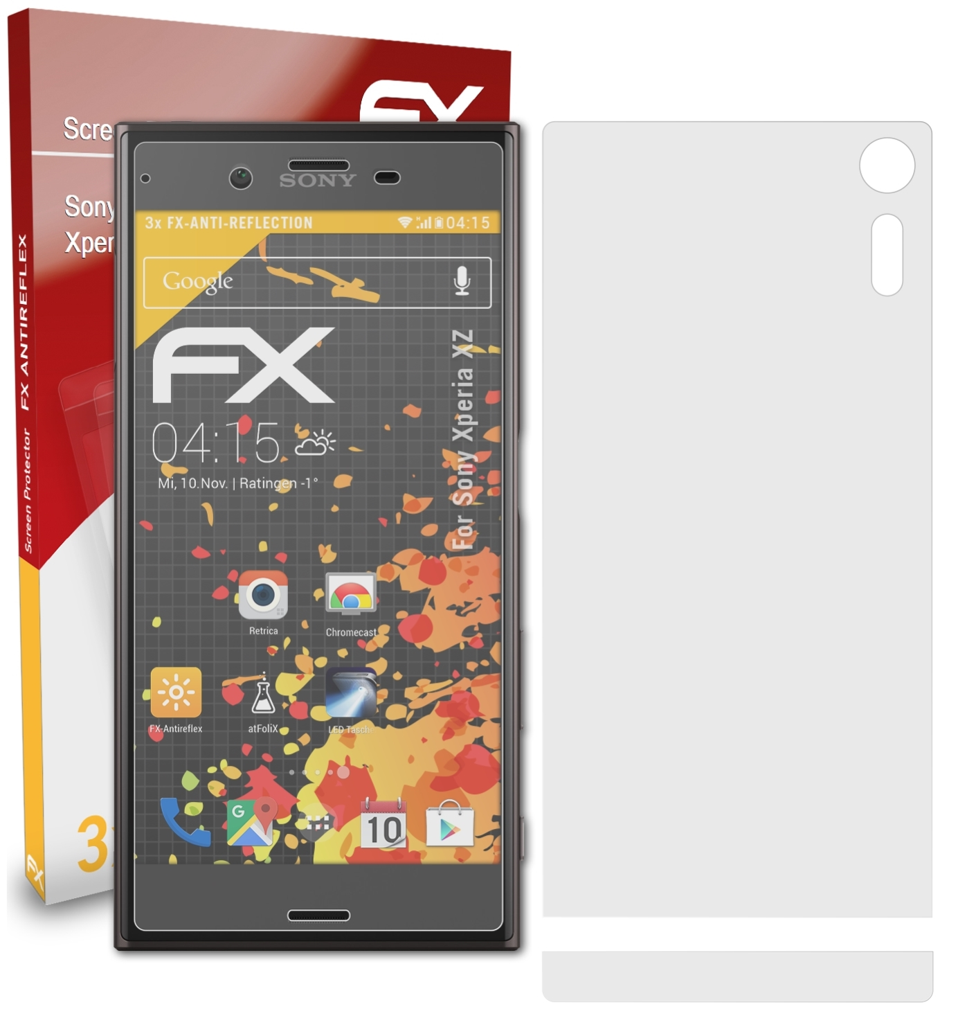 Displayschutz(für FX-Antireflex 3x XZ) Sony Xperia ATFOLIX