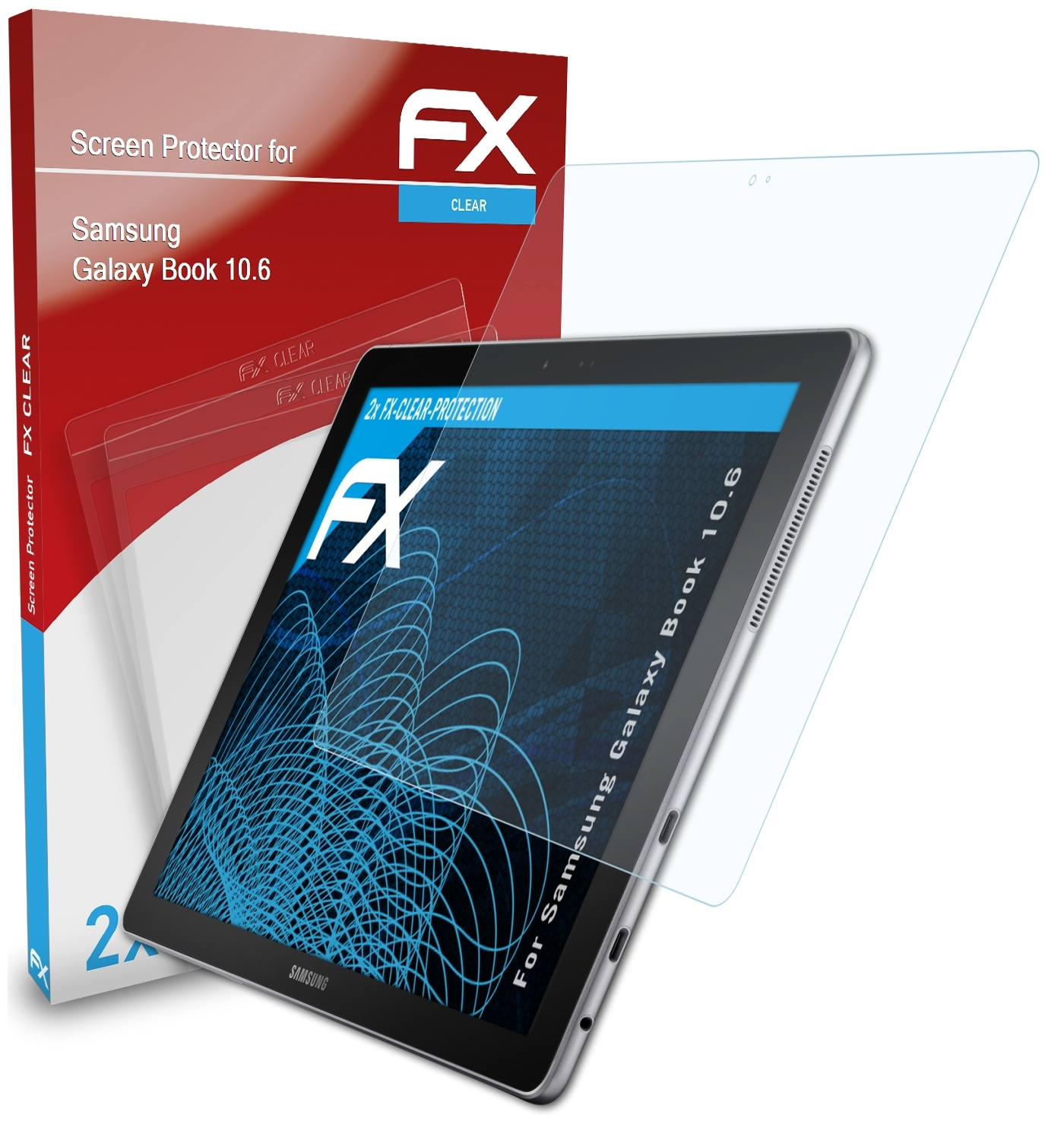 ATFOLIX FX-Clear Galaxy Book 10.6) Samsung Displayschutz(für 2x