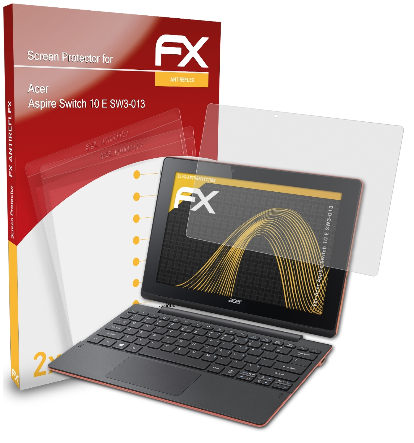 ATFOLIX Displayschutz(für 2x 10 Switch (SW3-013)) FX-Antireflex E Acer Aspire