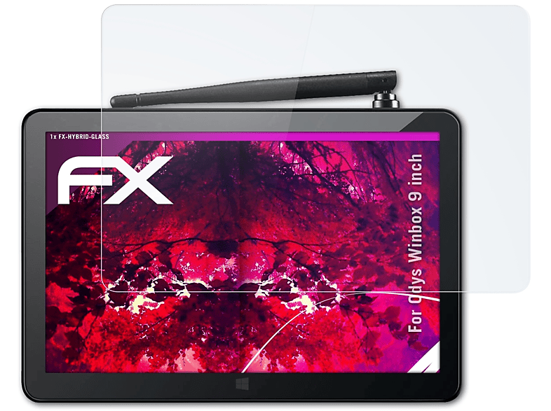 ATFOLIX FX-Hybrid-Glass Schutzglas(für Odys Winbox (9 inch))
