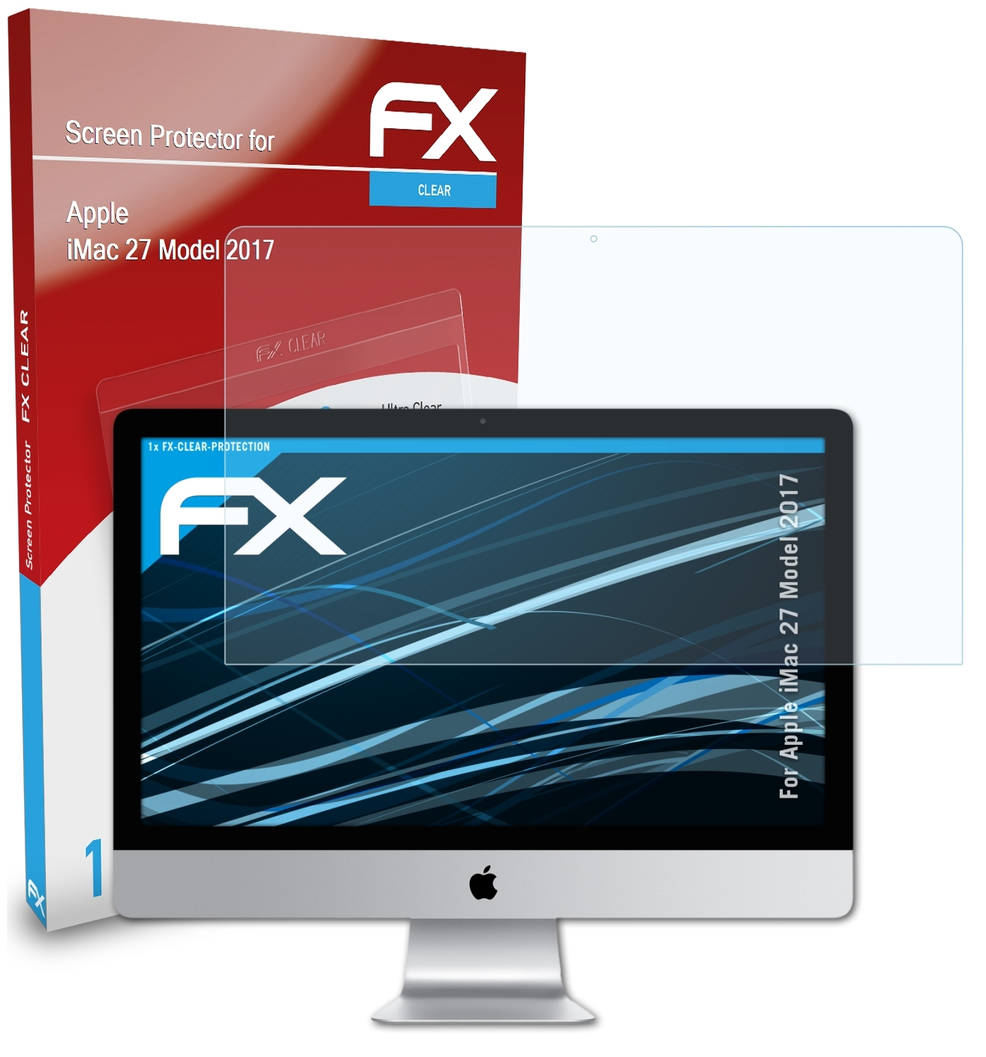 ATFOLIX FX-Clear Displayschutz(für Apple iMac 2017) Model 27
