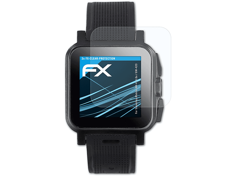 ATFOLIX 3x FX-Clear Displayschutz(für Simvalley-Mobile AW-414.Go / GW-420)