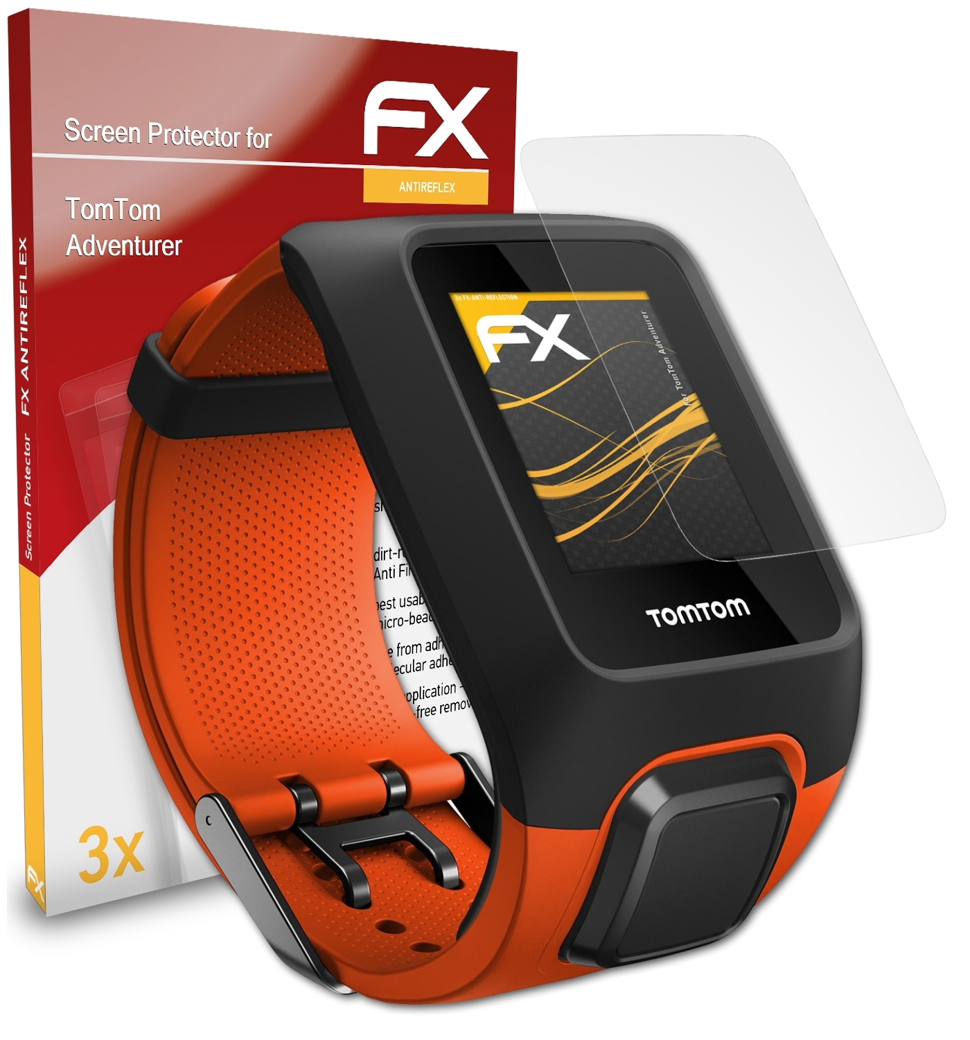 FX-Antireflex TomTom ATFOLIX Adventurer) Displayschutz(für 3x
