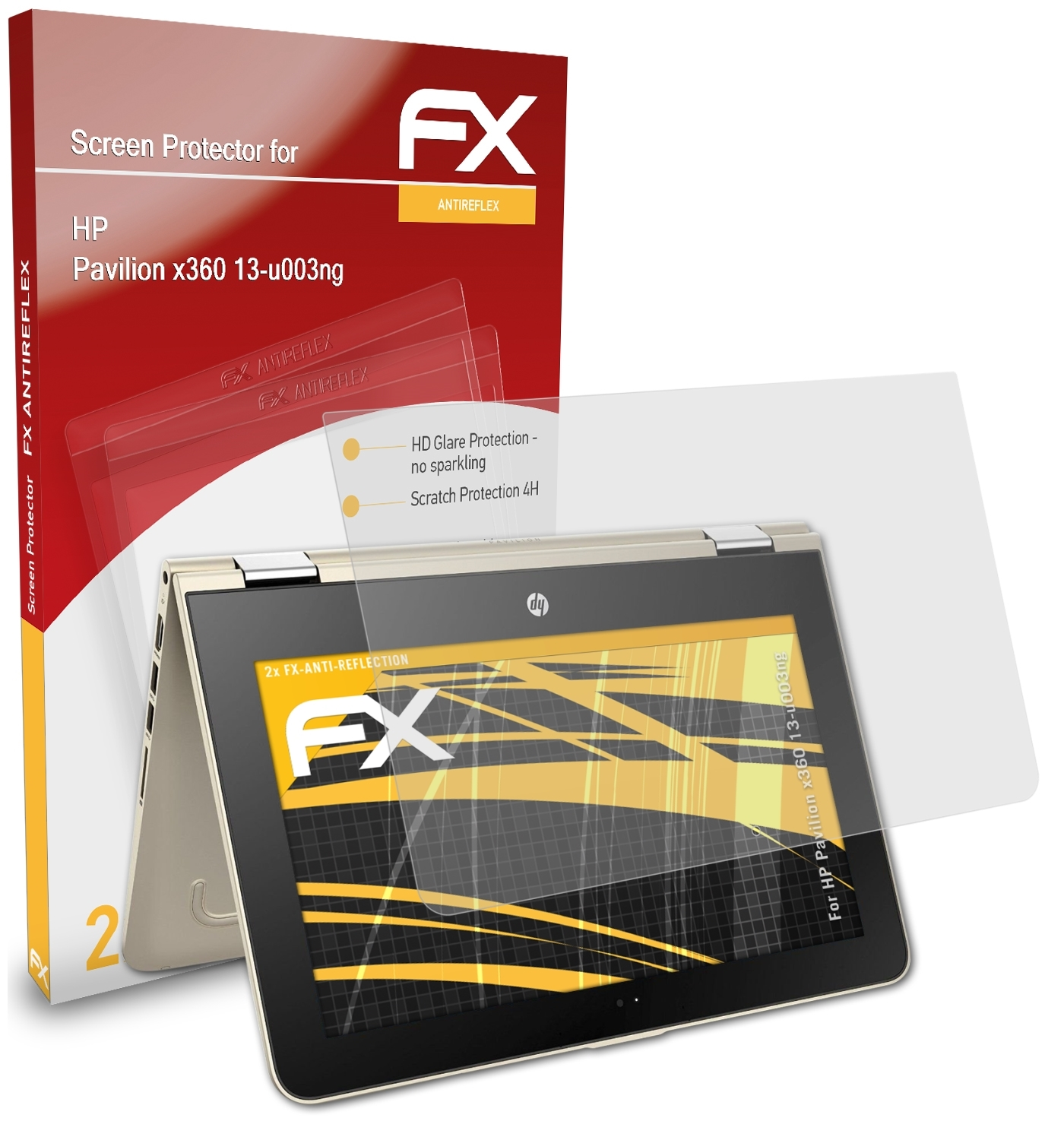HP Pavilion ATFOLIX Displayschutz(für (13-u003ng)) 2x FX-Antireflex x360