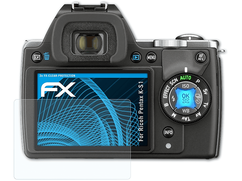 FX-Clear 3x Displayschutz(für Ricoh Pentax K-S1) ATFOLIX