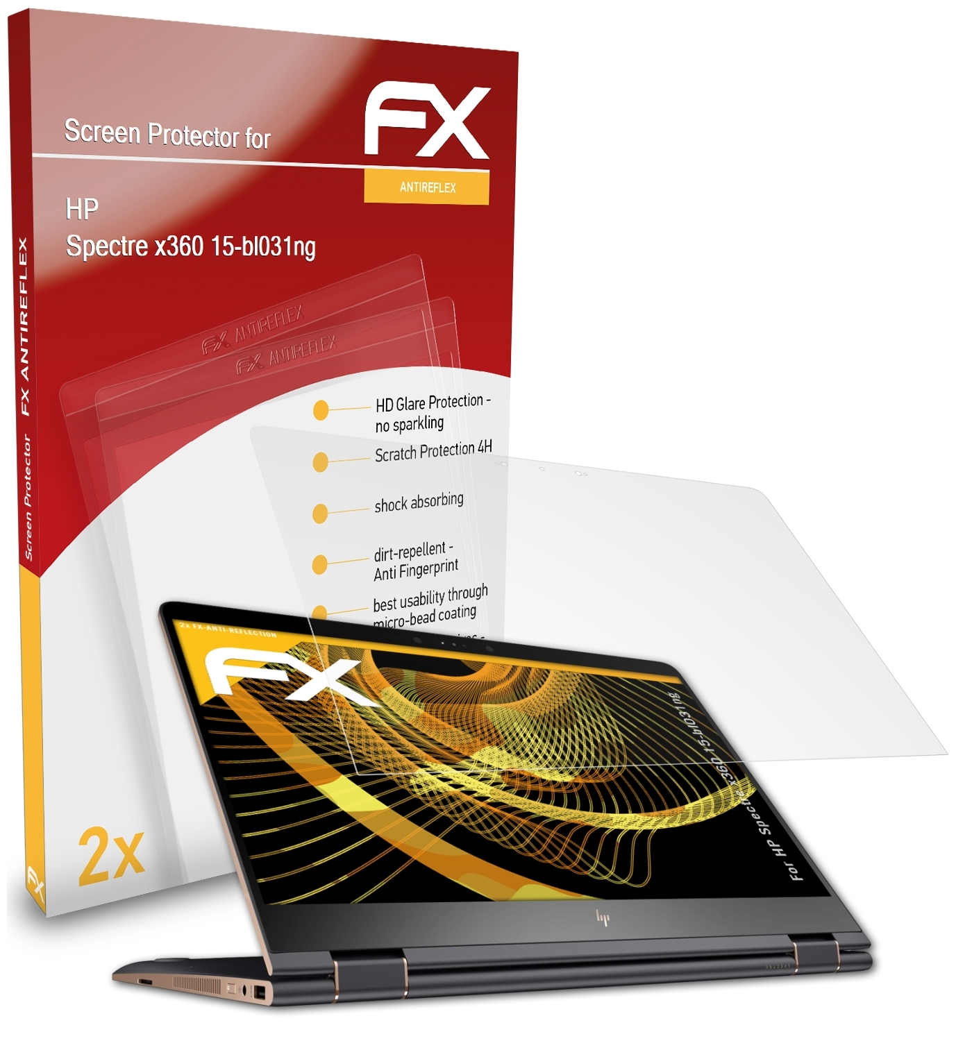 15-bl031ng) HP FX-Antireflex Spectre ATFOLIX 2x x360 Displayschutz(für