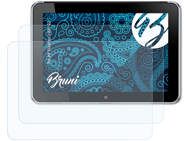 BRUNI 2x Basics-Clear Schutzfolie(für ElitePad G2) HP 1000