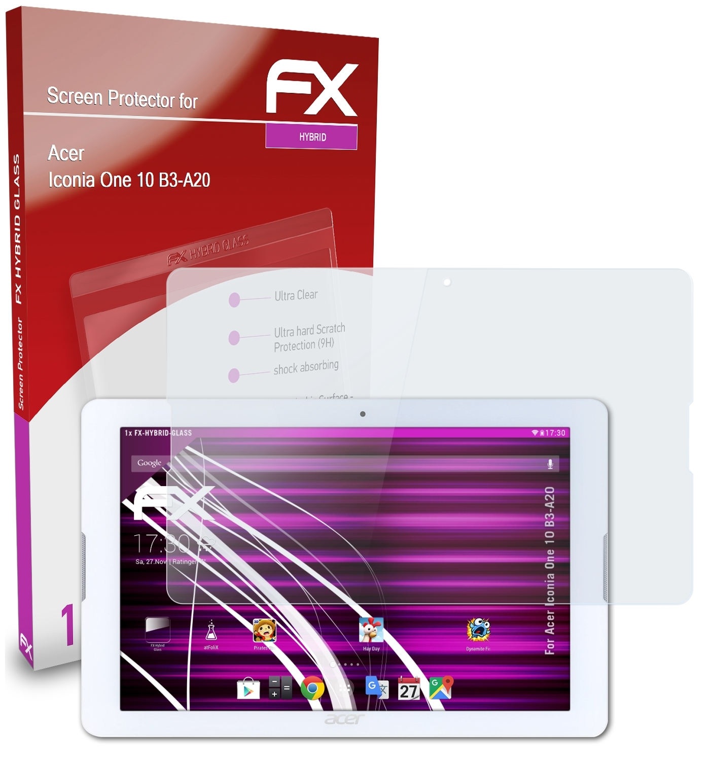 Acer FX-Hybrid-Glass Schutzglas(für ATFOLIX 10 One Iconia (B3-A20))