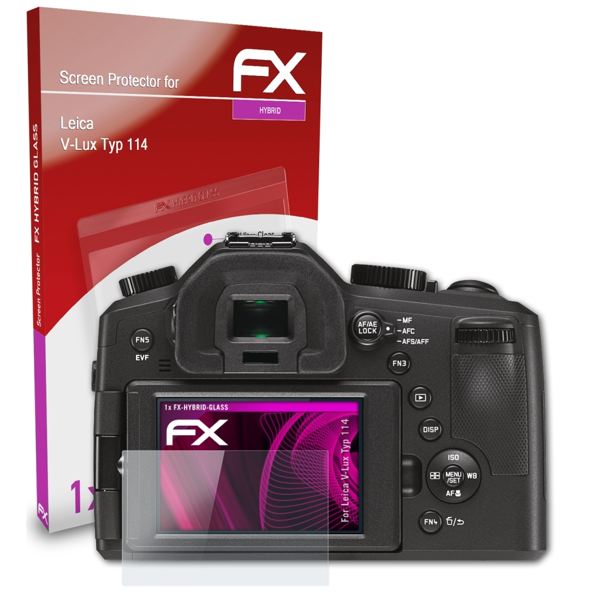 ATFOLIX (Typ Schutzglas(für 114)) FX-Hybrid-Glass Leica V-Lux
