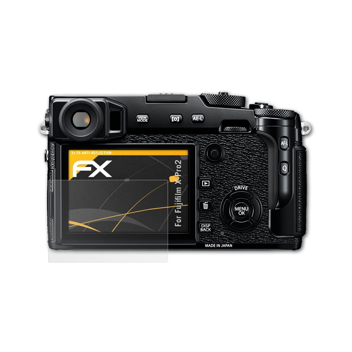 ATFOLIX 3x FX-Antireflex Displayschutz(für Fujifilm X-Pro2)