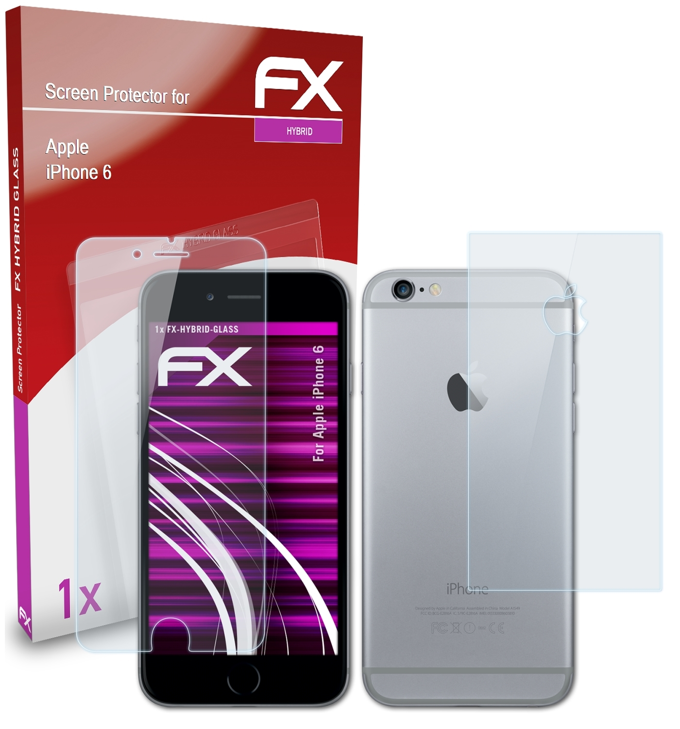 FX-Hybrid-Glass Schutzglas(für ATFOLIX 6) Apple iPhone