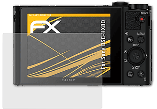 ATFOLIX 3x matt&stoßfest Displayschutz(für Sony DSC-HX80)