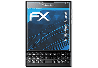 ATFOLIX 3x klar&stoßfest Displayschutz(für Blackberry Passport)