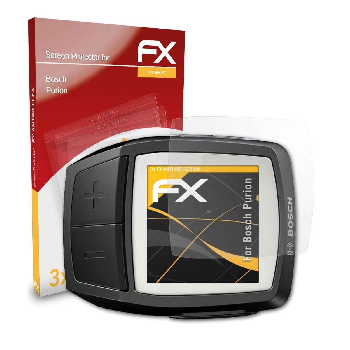 Displayschutz(für Bosch Purion) ATFOLIX 3x FX-Antireflex