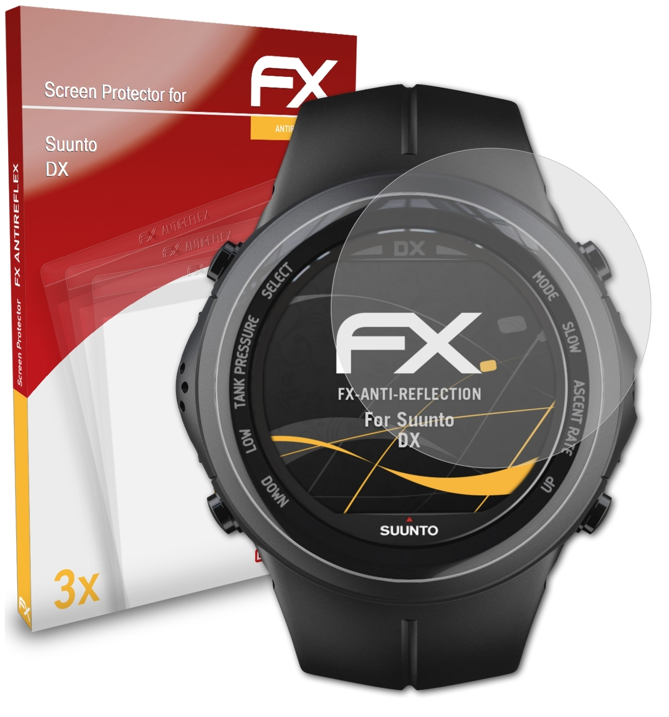 ATFOLIX 3x FX-Antireflex Suunto DX) Displayschutz(für
