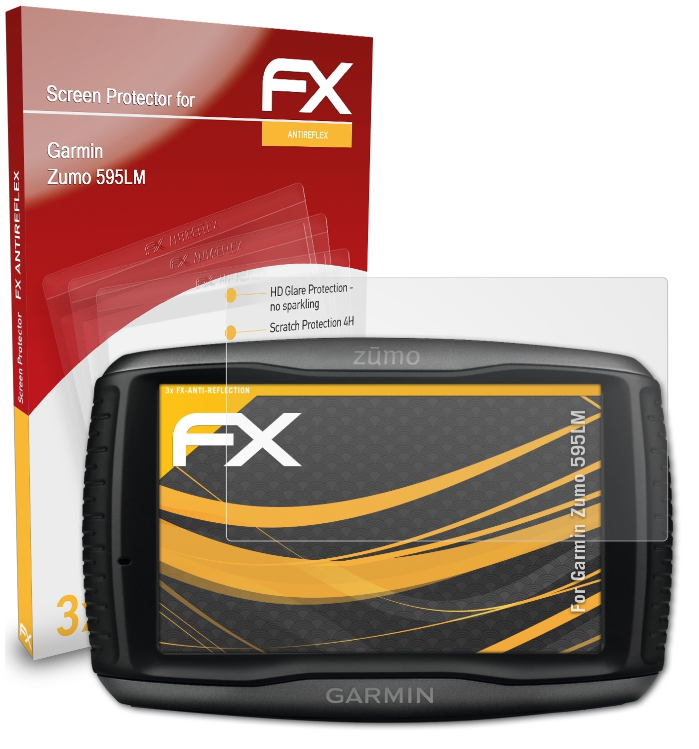 Garmin 595LM) Displayschutz(für 3x FX-Antireflex Zumo ATFOLIX