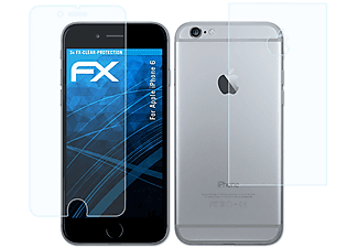 ATFOLIX 3x klar&stoßfest Displayschutz(für Apple iPhone 6)