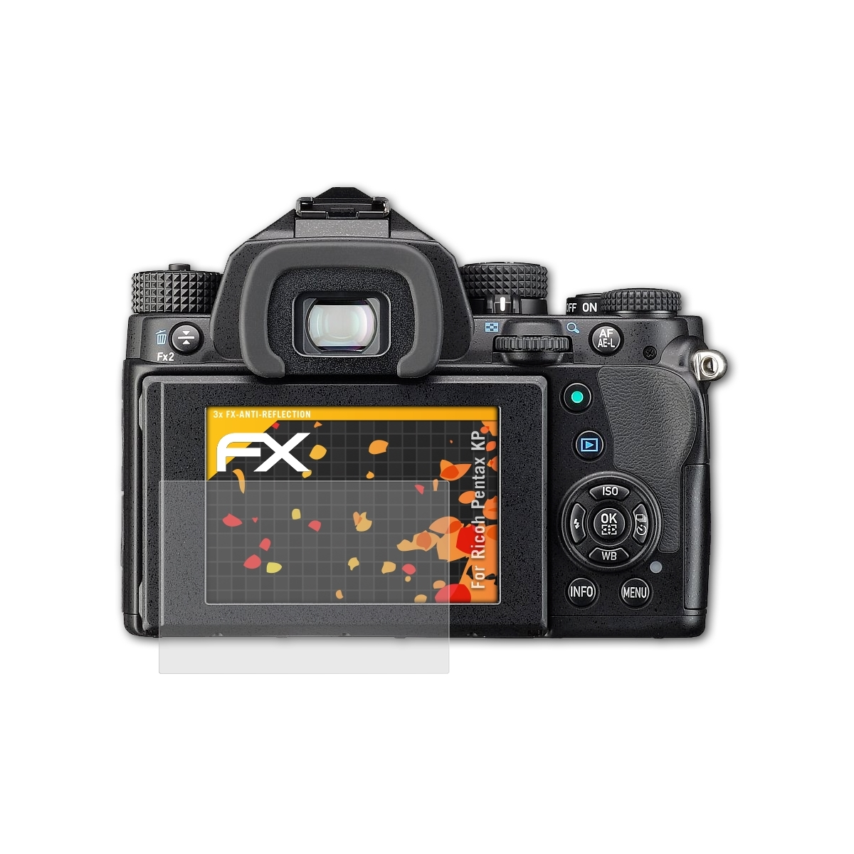 ATFOLIX 3x FX-Antireflex Displayschutz(für Ricoh Pentax KP)