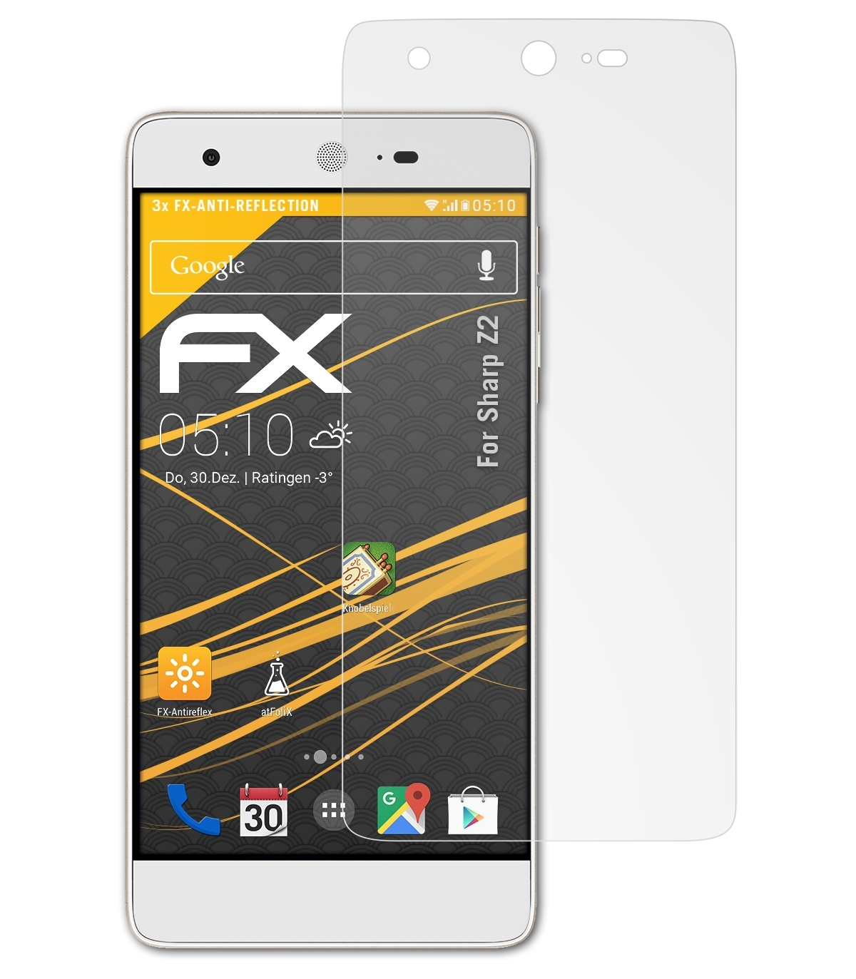 FX-Antireflex 3x Z2) ATFOLIX Sharp Displayschutz(für