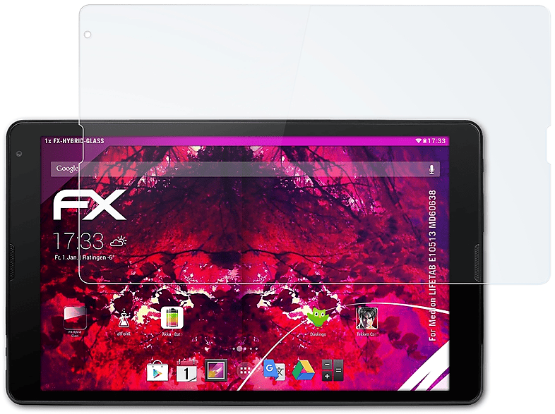 ATFOLIX FX-Hybrid-Glass Medion (MD60638)) E10513 Schutzglas(für LIFETAB