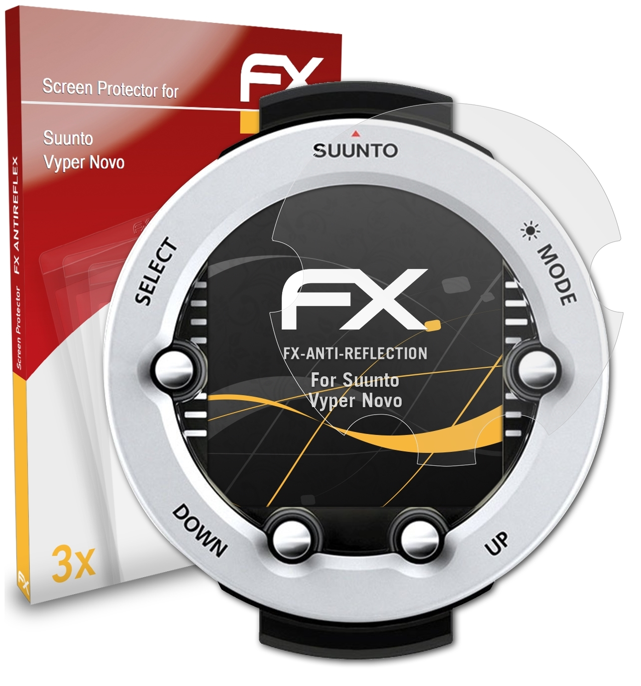 ATFOLIX 3x Vyper Displayschutz(für FX-Antireflex Novo) Suunto
