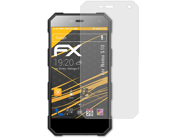 Nomu ATFOLIX Displayschutz(für 3x S10) FX-Antireflex