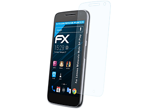 ATFOLIX 3x klar&stoßfest Displayschutz(für Lenovo Motorola Moto G4 Play)