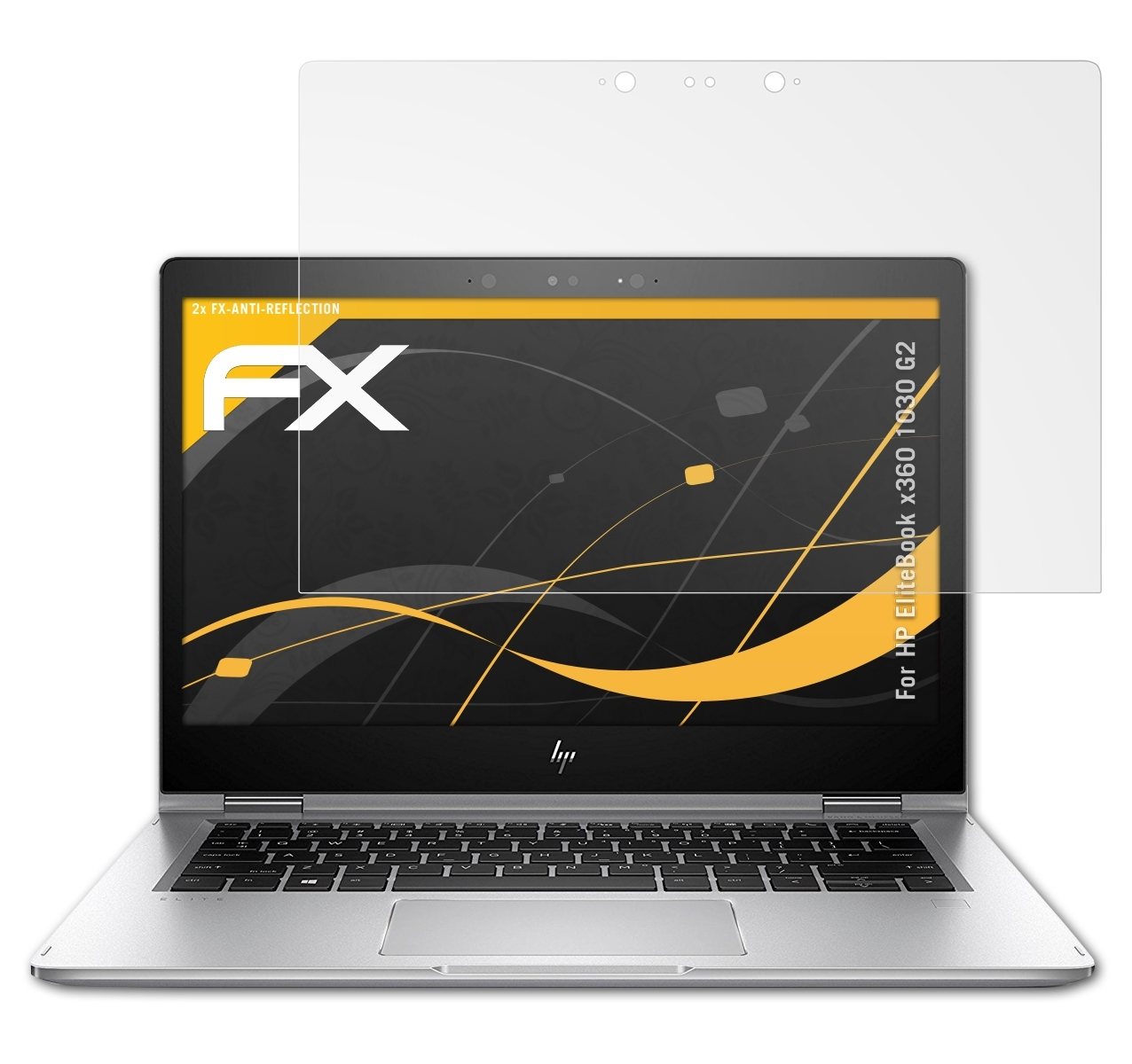 2x 1030 x360 ATFOLIX G2) Displayschutz(für EliteBook FX-Antireflex HP