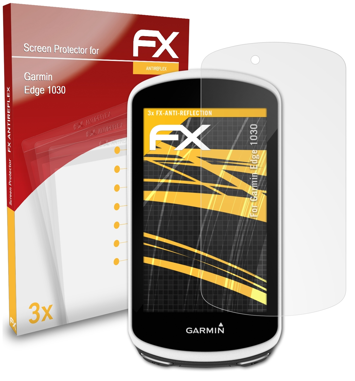FX-Antireflex 1030) Displayschutz(für Edge 3x Garmin ATFOLIX