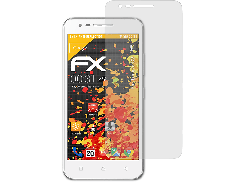 C2) FX-Antireflex Displayschutz(für Lenovo ATFOLIX 3x