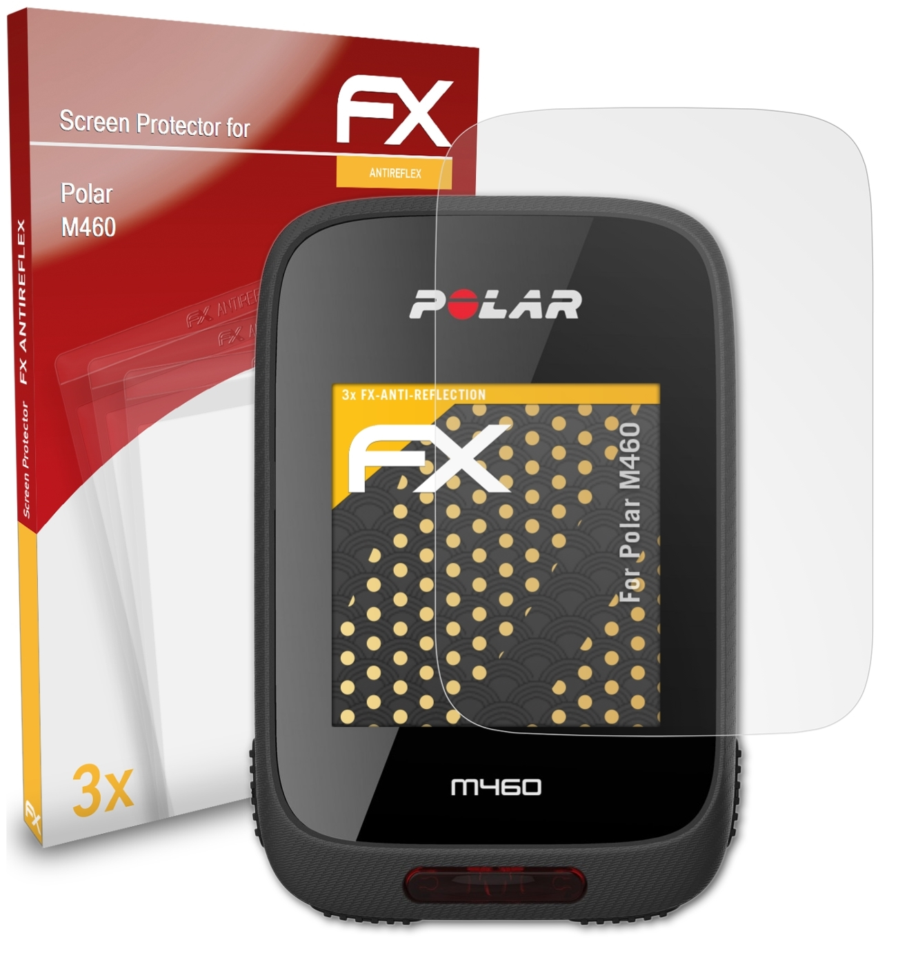 Polar FX-Antireflex Displayschutz(für M460) ATFOLIX 3x