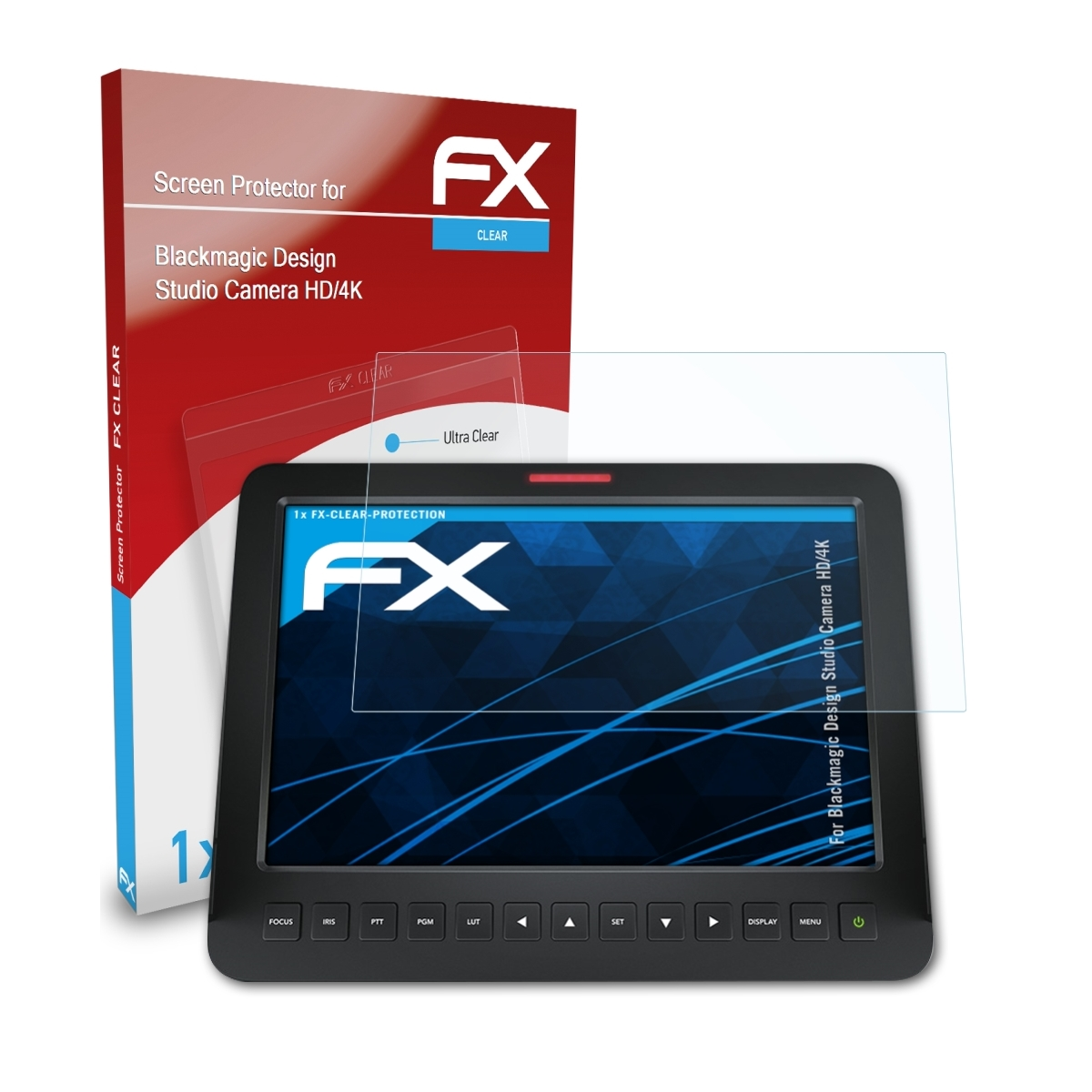 FX-Clear Camera ATFOLIX Studio Design Displayschutz(für HD/4K) Blackmagic