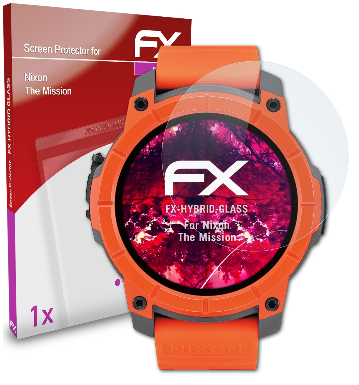 ATFOLIX FX-Hybrid-Glass The Mission) Nixon Schutzglas(für