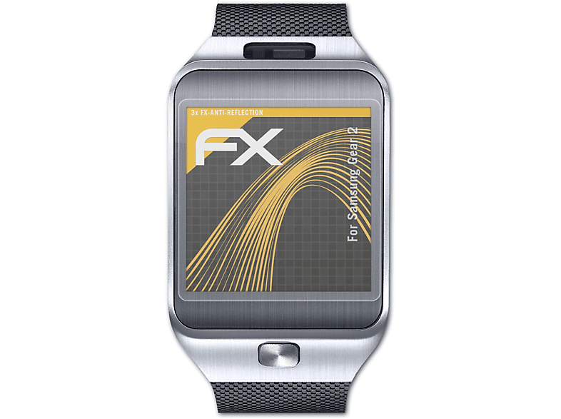 ATFOLIX 3x FX-Antireflex Displayschutz(für Samsung Gear 2)