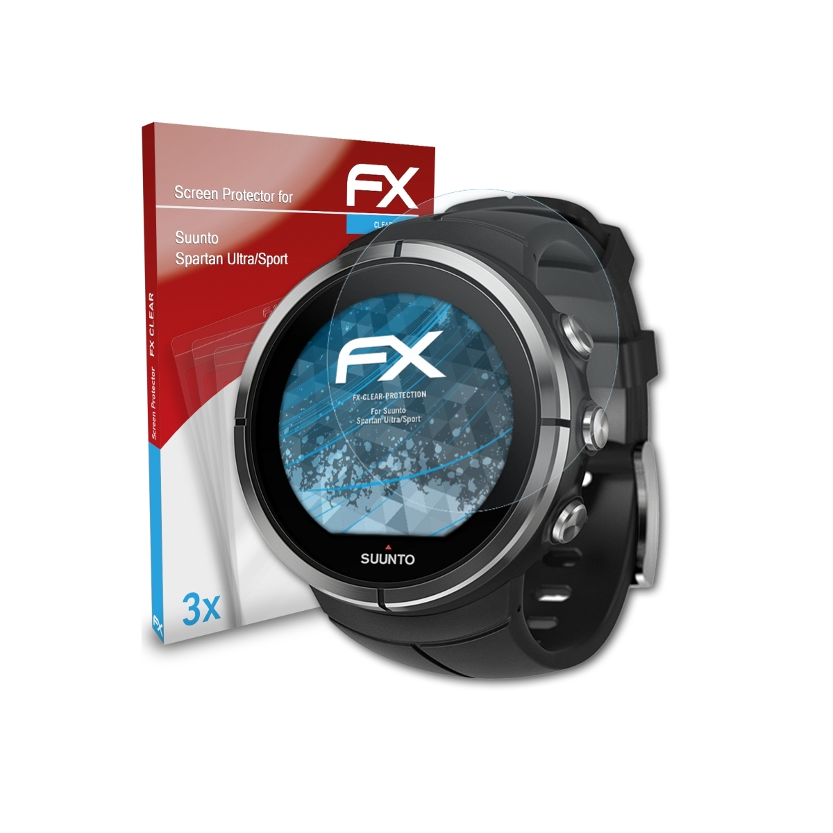 Displayschutz(für ATFOLIX Ultra/Sport) 3x FX-Clear Spartan Suunto