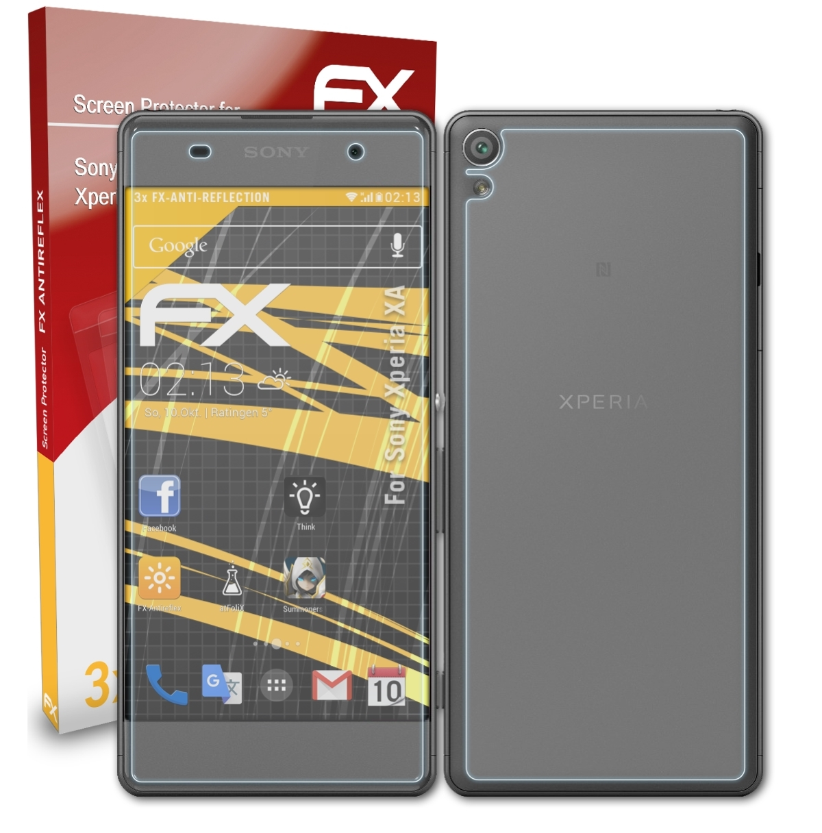 Xperia XA) Displayschutz(für FX-Antireflex Sony ATFOLIX 3x