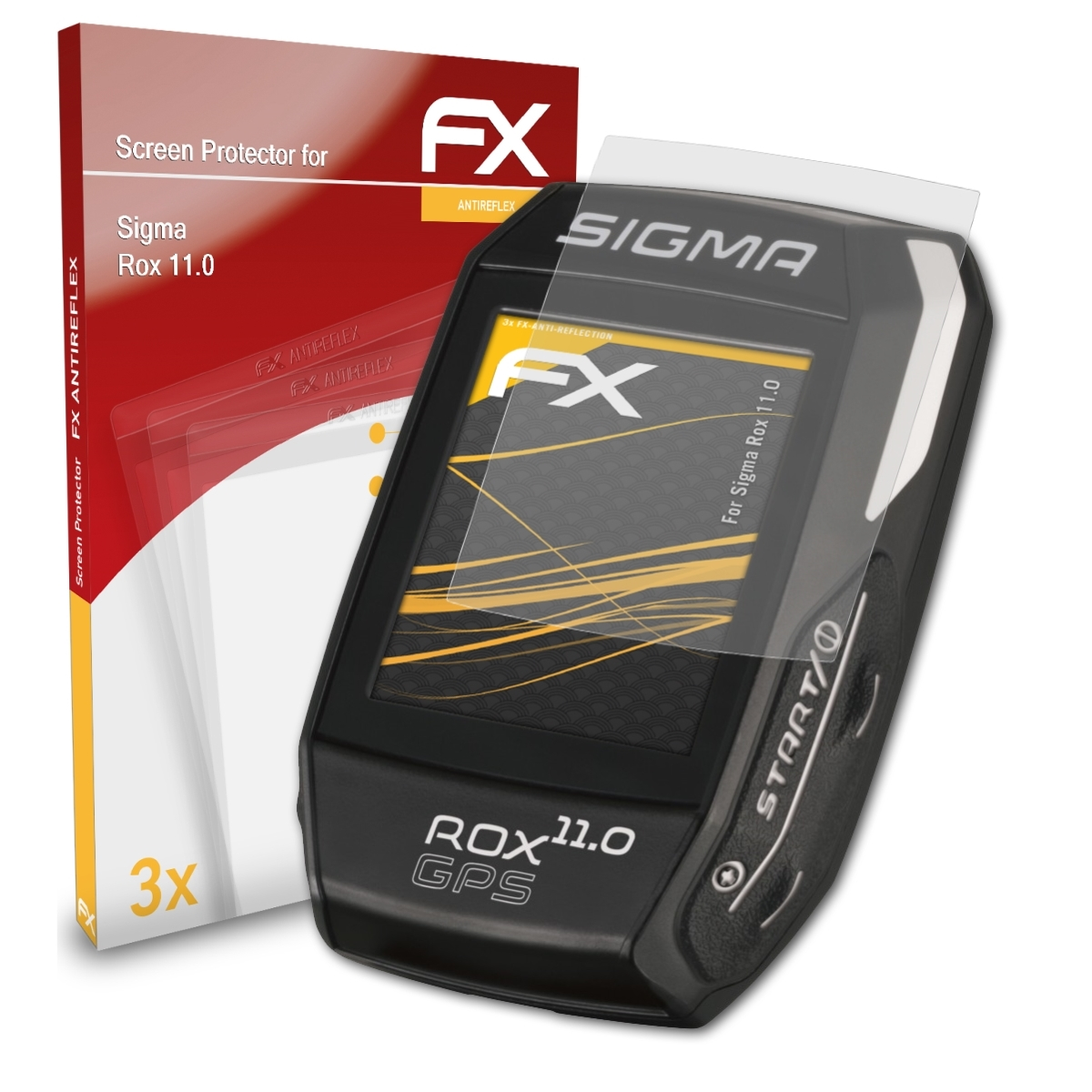 ATFOLIX 3x FX-Antireflex Displayschutz(für Rox 11.0) Sigma