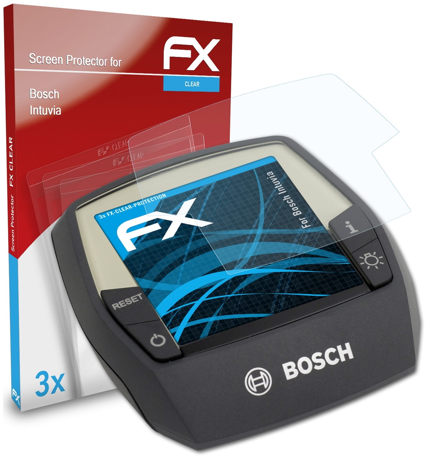Bosch FX-Clear ATFOLIX Intuvia) 3x Displayschutz(für