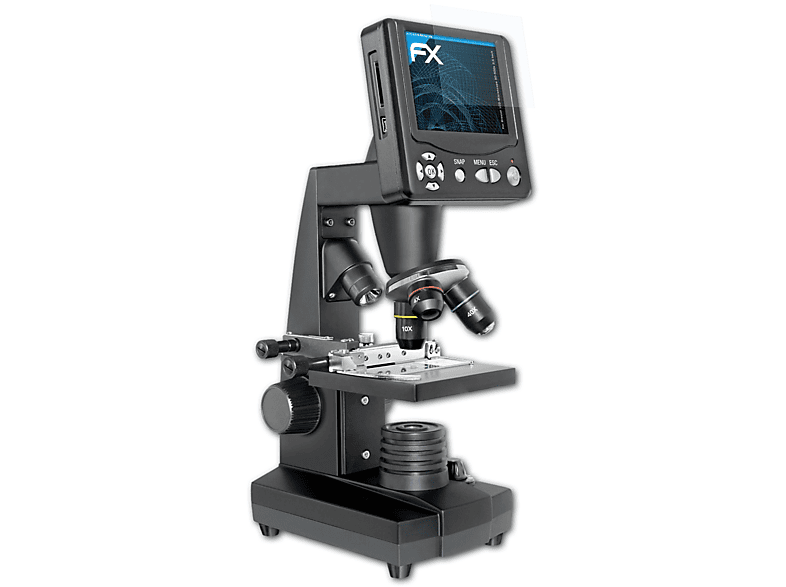 3x Inch)) LCD-Microscope (3.5 50-500x ATFOLIX FX-Clear Bresser Displayschutz(für