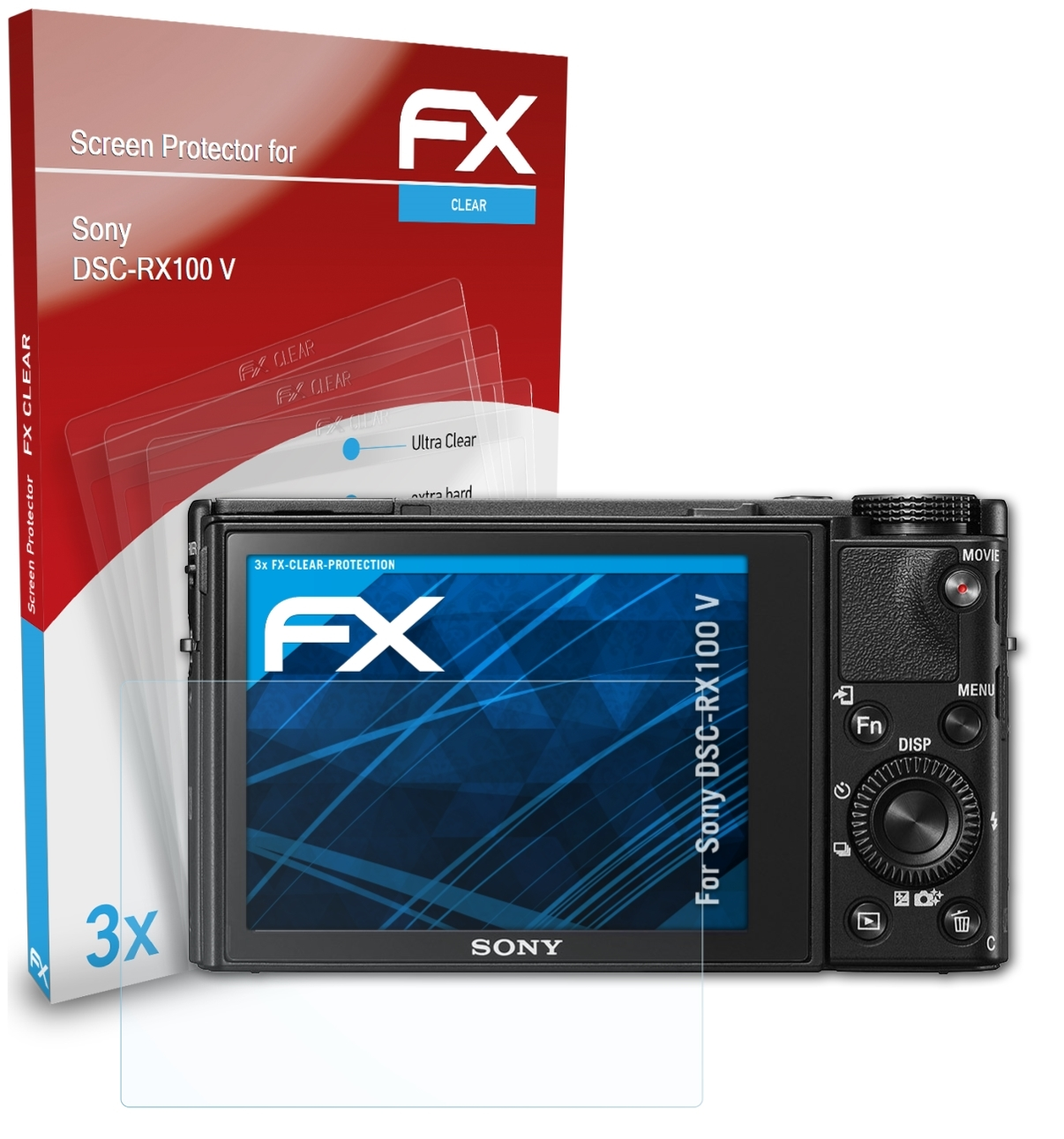 ATFOLIX V) Sony Displayschutz(für DSC-RX100 3x FX-Clear