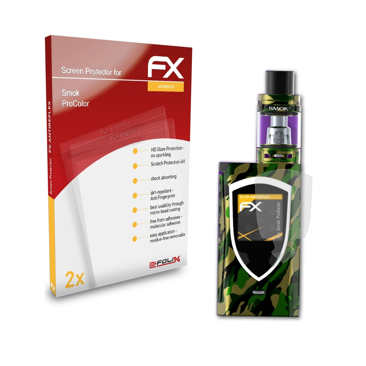 Smok FX-Antireflex Displayschutz(für 2x ProColor) ATFOLIX