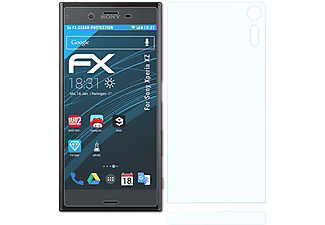 ATFOLIX 3x klar&stoßfest Displayschutz(für Sony Xperia XZ)