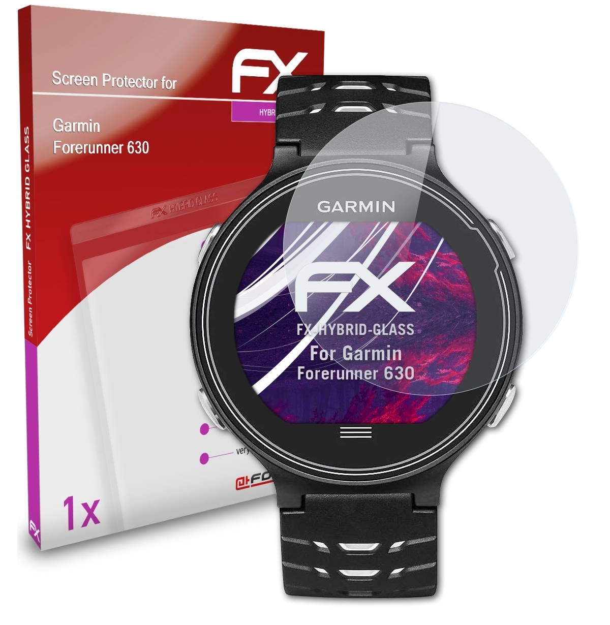 FX-Hybrid-Glass ATFOLIX Forerunner Schutzglas(für 630) Garmin