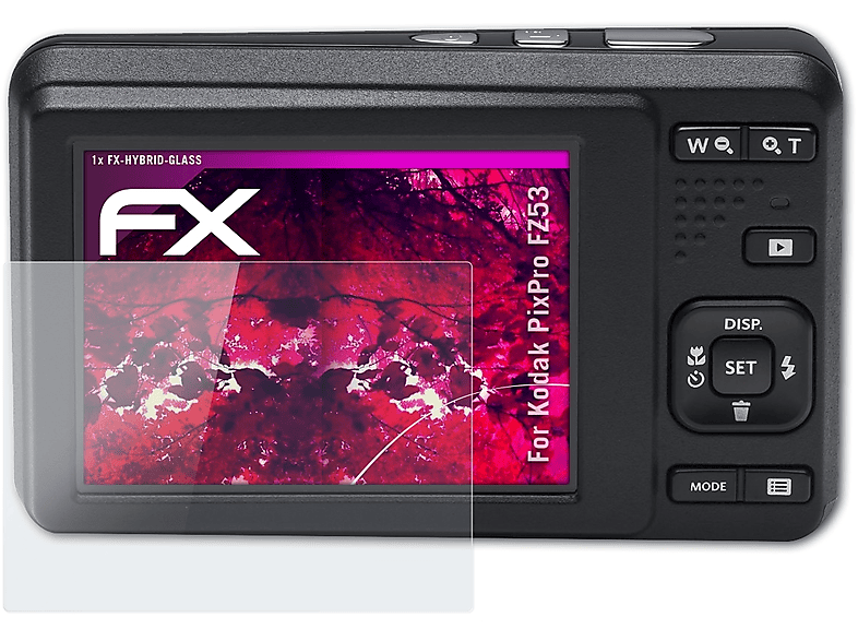 ATFOLIX FX-Hybrid-Glass Schutzglas(für Kodak PixPro FZ53) | Kamera Schutzfolie