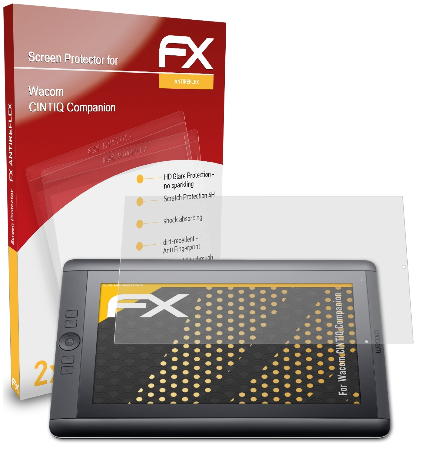 CINTIQ Displayschutz(für Wacom FX-Antireflex 2x ATFOLIX Companion)