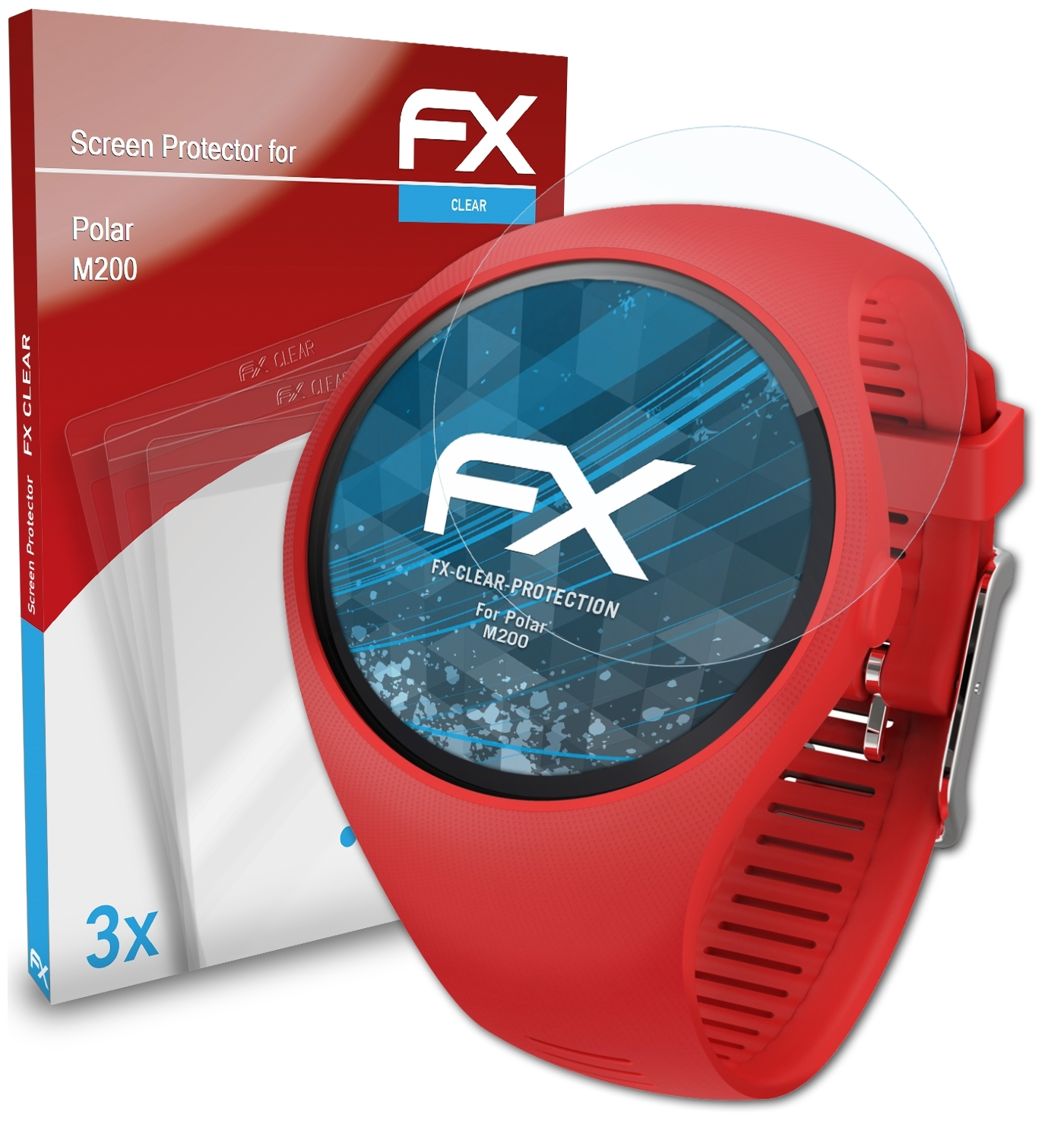 FX-Clear ATFOLIX Displayschutz(für 3x Polar M200)
