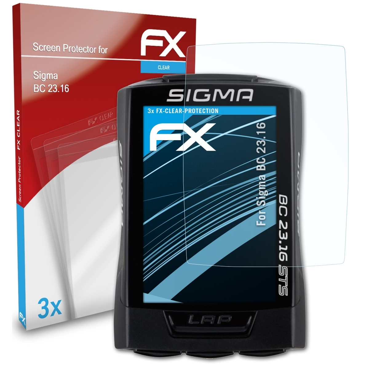 23.16) 3x BC Sigma ATFOLIX FX-Clear Displayschutz(für