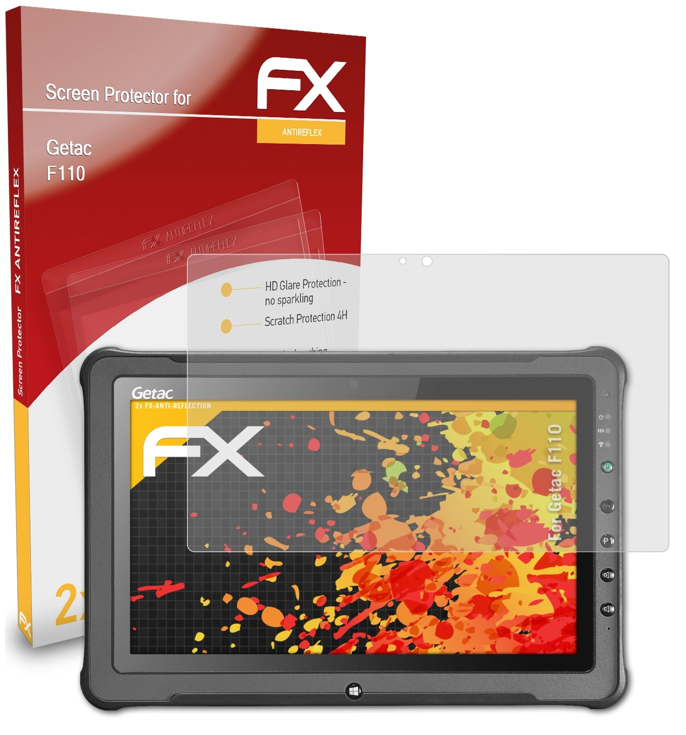 Getac ATFOLIX (Generation G4)) FX-Antireflex Displayschutz(für F110 2x