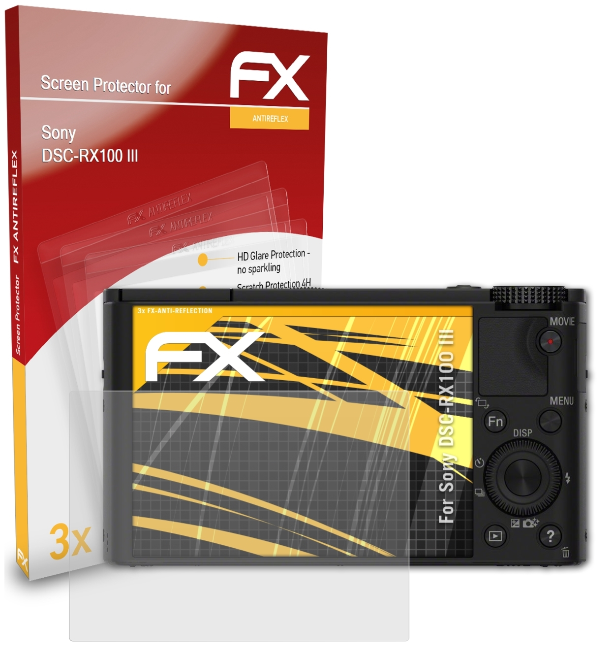 DSC-RX100 III) ATFOLIX Displayschutz(für FX-Antireflex 3x Sony